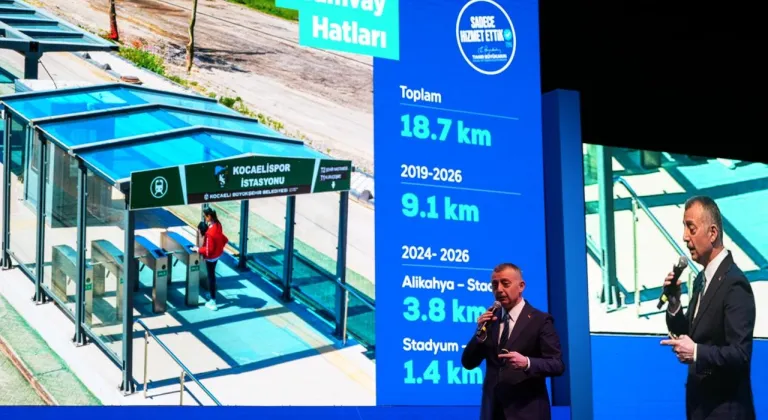 Kocaeli'de Başkan Büyükakın şehrin geleceği metroyu anlattı