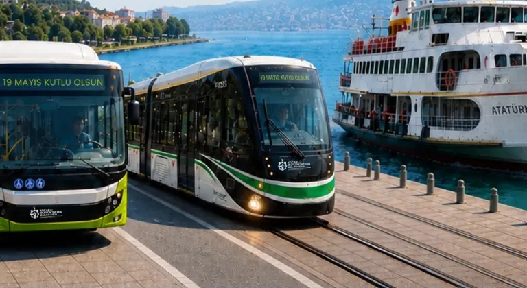 Kocaeli'de toplu taşıma 19 Mayıs’ta ücretsiz