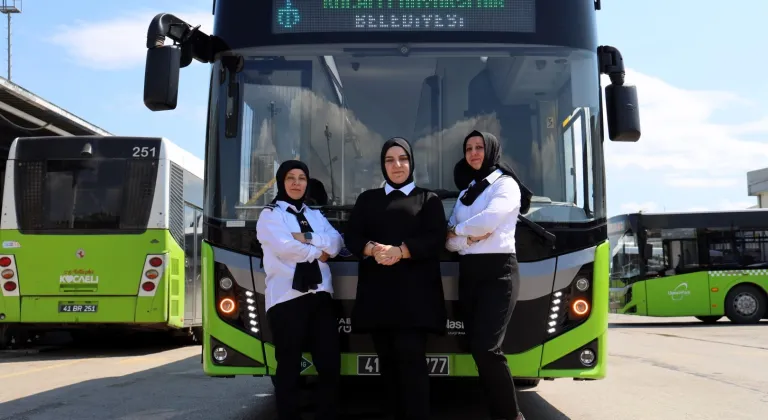 Kocaeli’de ulaşıma “anne eli” değdi