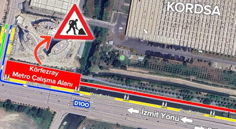 Kocaeli’de ulaşımda geçici ara çalışması