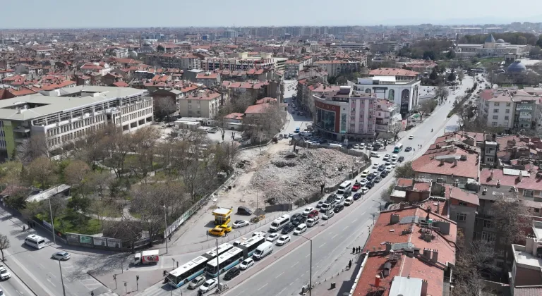 Konya Beşyol Kavşağı’nda 8 binada yıkım tamamlandı