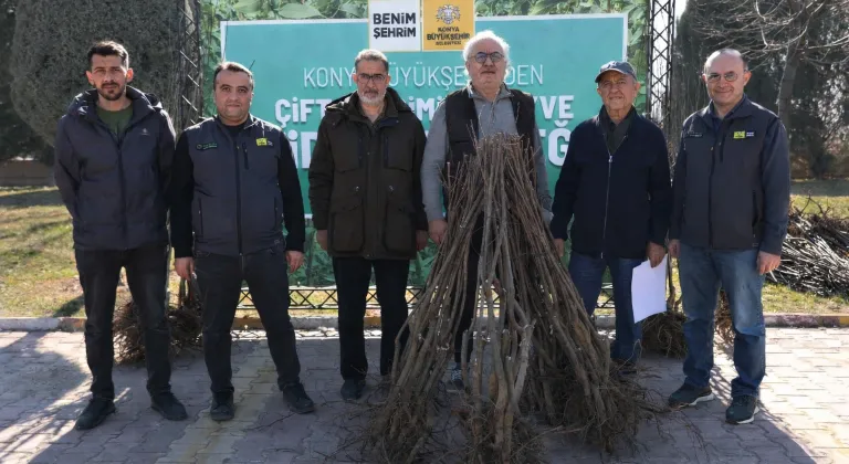 Konya Büyükşehir’den çiftçilere 23 bin 530 fidan desteği