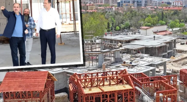 Konya’da Mevlevi Dergahı inşaatı hızla sürüyor