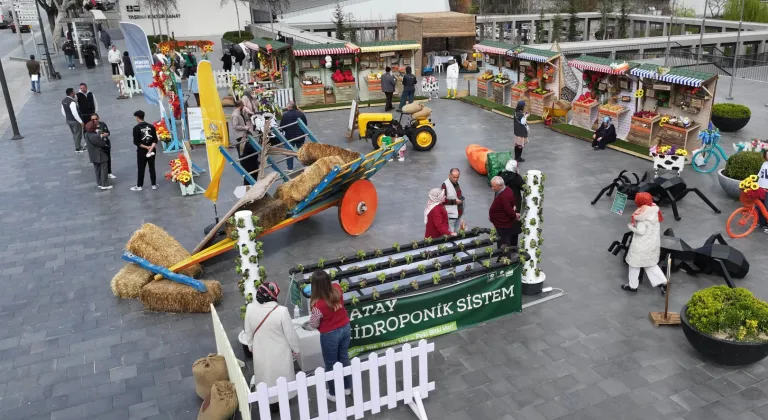 Konya'da tarım haftasına özel tasarımlar ilgi görüyor