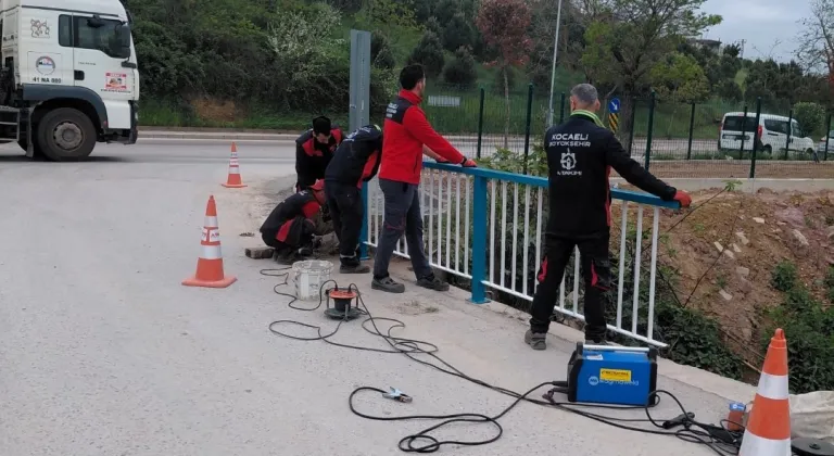 Korkuluklar, Kocaeli Büyükşehir’le pırıl pırıl ve güvenli