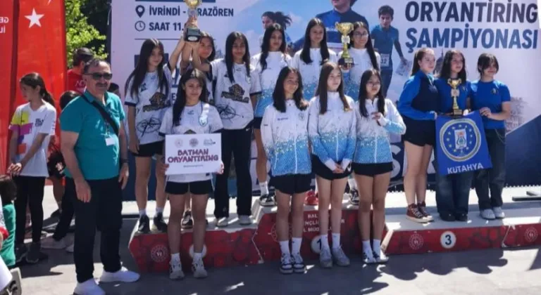 Kütahya Belediyespor U14 Oryantiring’de Türkiye üçüncüsü