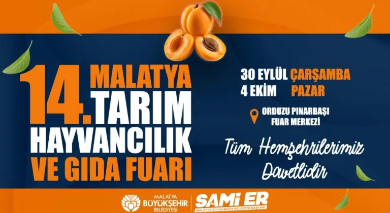 Malatya Tarım ve Hayvancılık Fuarı 30 Eylül’de Başlıyor