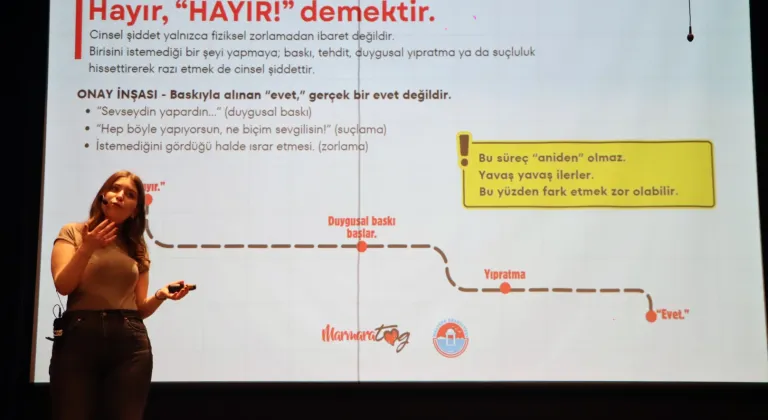Maltepe’de gençler flört şiddetine karşı bilinçlendirildi