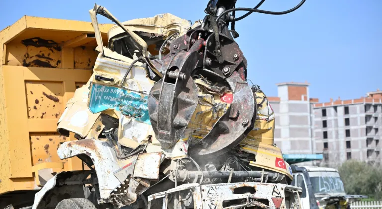 Manisa’da hurda ve sahipsiz araçlar MKE’ye sevk edildi