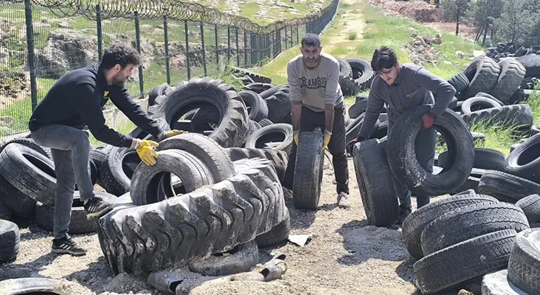 Mardin Büyükşehir, 100 ton atık lastiği geri dönüşüme kazandırdı
