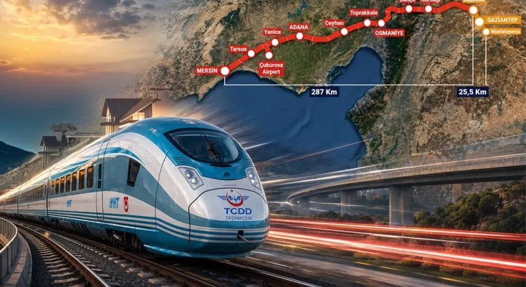Mersin-Gaziantep YHT Hattı, Türkiye’yi Orta Koridor ve Kalkınma Yolu’na bağlayacak