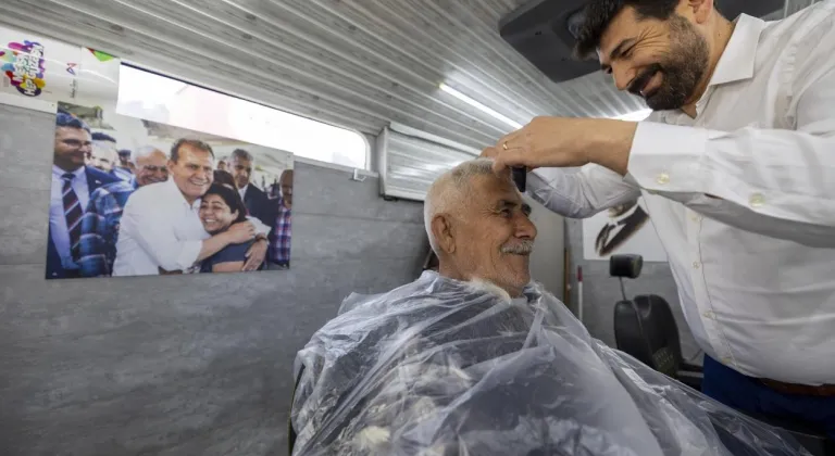 Mersin'de bayram öncesi mobil kuaför hizmeti