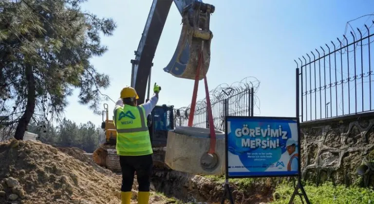 Mersin'de MESKİ atık su altyapısı çalışmalarını sürdürüyor