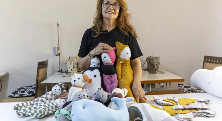 Mersin’de tekstil atıkları oyuncağa dönüşüyor