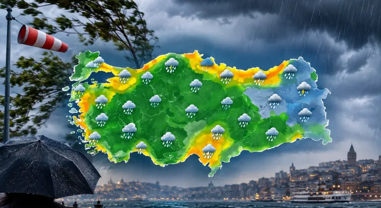 Meteoroloji Uyardı: Birçok Bölgede Sağanak, Marmara ve Karadeniz’de Fırtına Bekleniyor