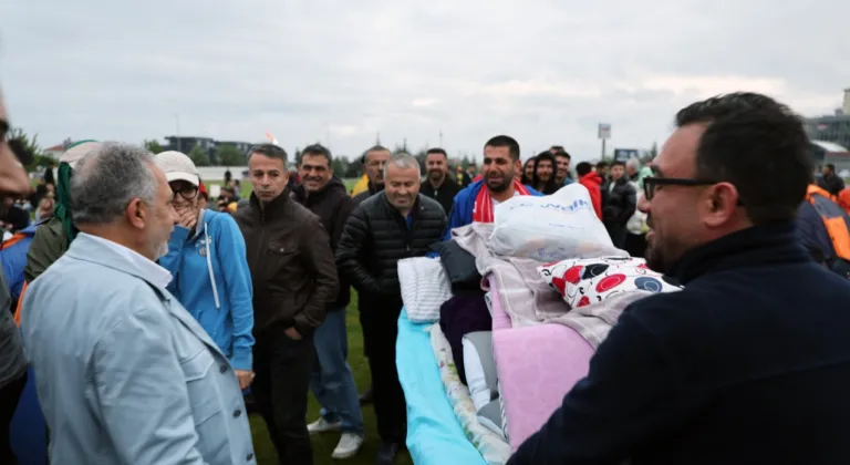 Milli heyecan Kayseri Talas'ta yürekleri ısıttı