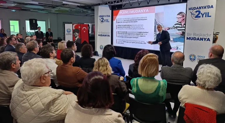 Mudanya'da Başkan Dalgıç'tan iki yıla kapsamlı sunum