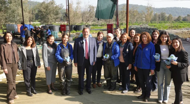 Muğla Milas'ta Başkan Fevzi Topuz’dan 8 Mart ziyareti