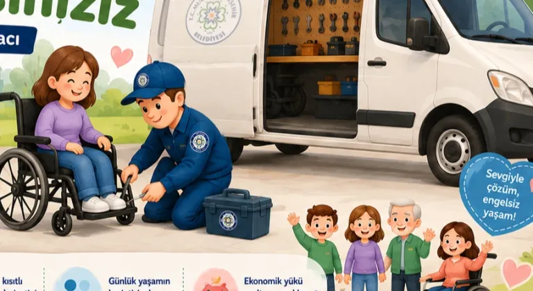 Muğla’da engellilere mobil tekerlekli sandalye tamir hizmeti