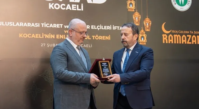 MÜSİAD Kocaeli’den 'Kocaeli’nin Enleri' ödülü Ekaldes’e