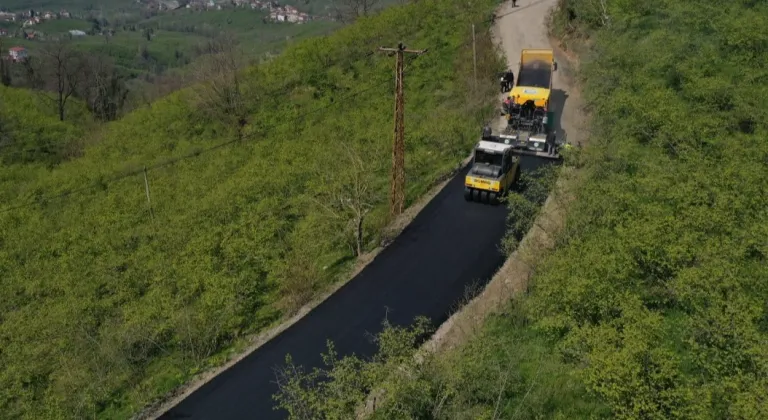 Ordu Altınordu’da grup yolu asfaltlanıyor