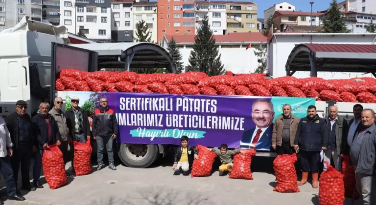 Ordu’da 6 ilçede 45 ton tohumluk patates dağıttı