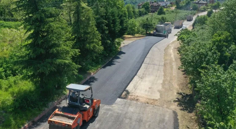 Ordu’da Çatalpınar Göller Mahallesi yolu asfaltlandı