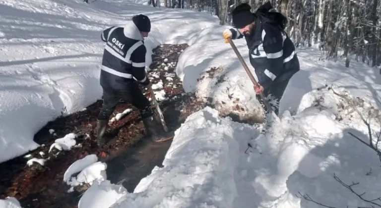 Ordu’da Kar Altında İçme Suyu İçin OSKİ 400 Kişilik Ekip Sahada