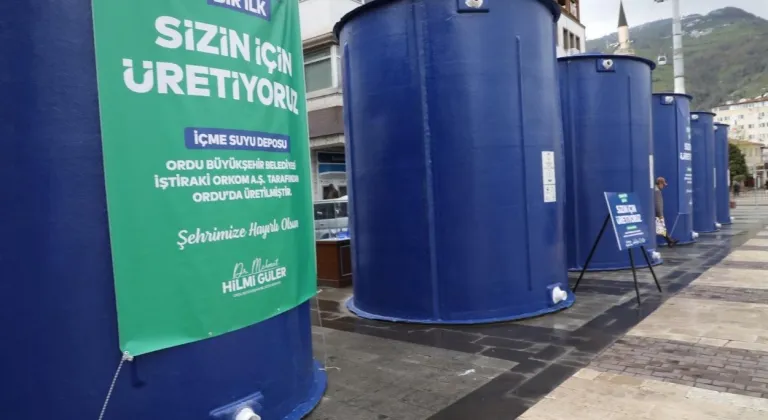 Ordu'da kırsal mahallelere fiberglas depo desteği