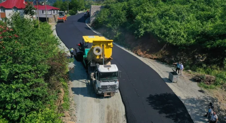 Ordu’da kırsal ulaşım yatırımları devam ediyor