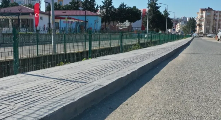 Ordu'da yaya güvenliği için kapsamlı kaldırım çalışması