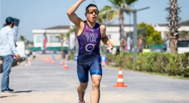 Ordu’lu sporcu Ayvalık Triatlonu’nda birinci