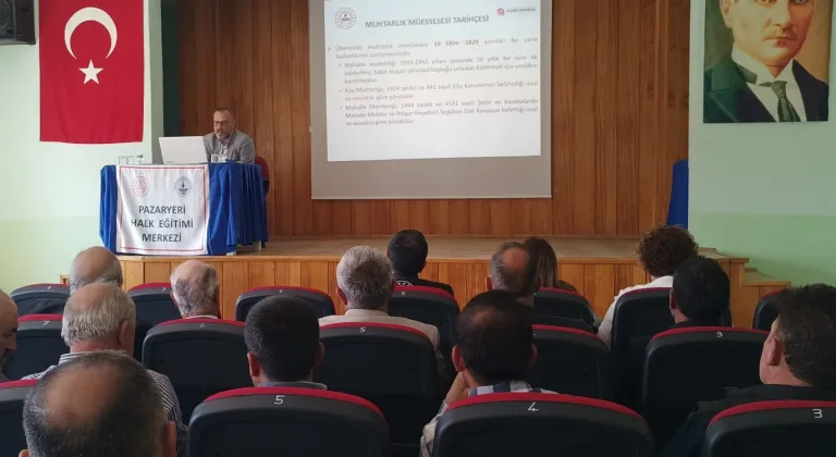Pazaryeri’nde muhtarlara hizmet içi eğitim hamlesi