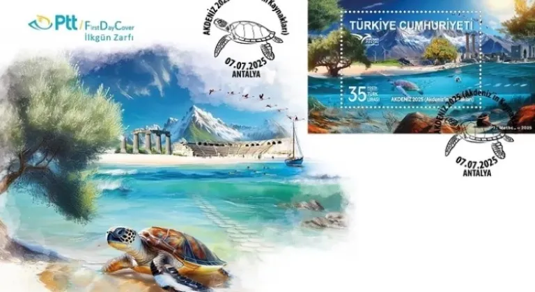 PTT, “Akdeniz 2025” İçin Özel İlkgün Zarfı Yayımladı