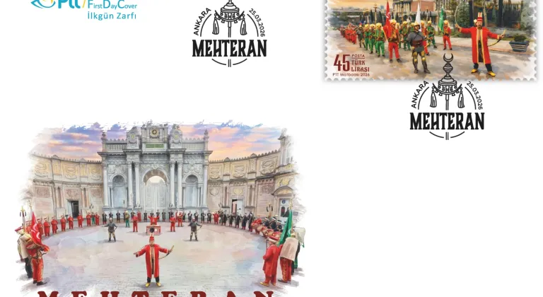 PTT'den 'mehteran' temalı ilkgün zarfı