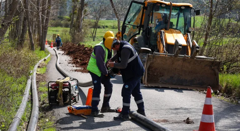 Sakarya Taraklı’da kaliteli su için yeni hat çalışması