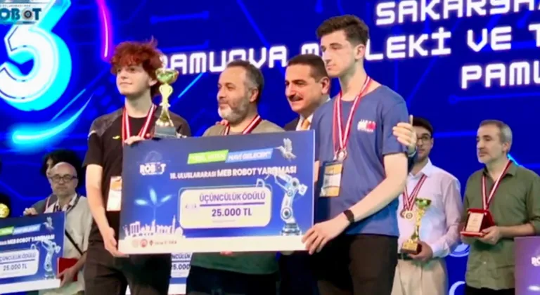 Sakarya’ya robotik alanda Türkiye derecesi