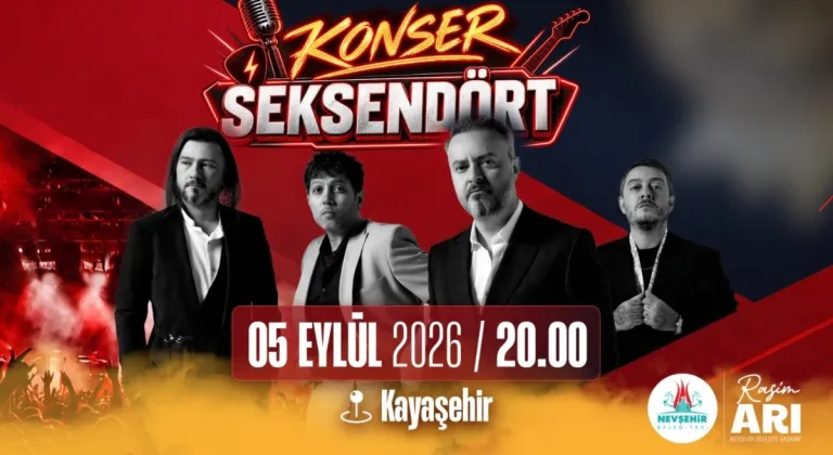 Seksendört, Nevşehir’de Müzikseverlerle Buluşacak
