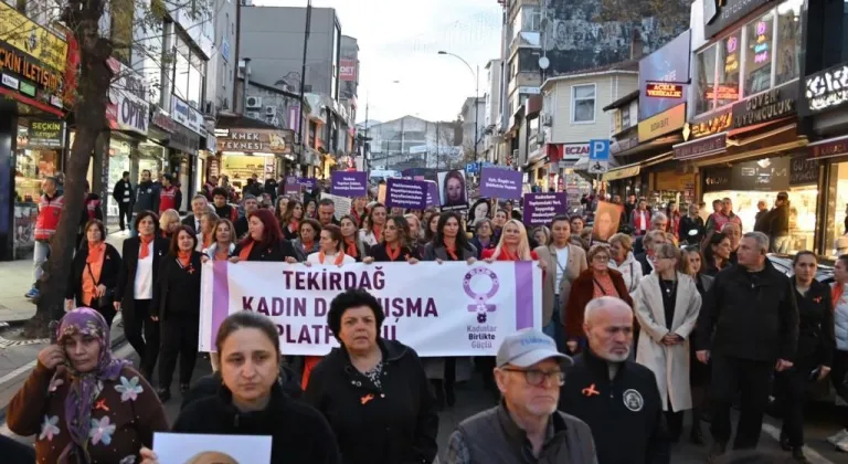 Tekirdağ’dan kadına şiddete karşı güçlü mesaj