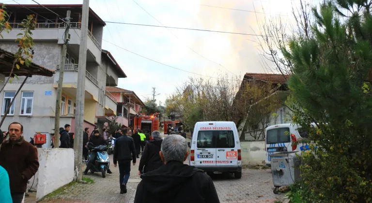 Tokat’ta çıkan yangında ev kullanılamaz hale geldi