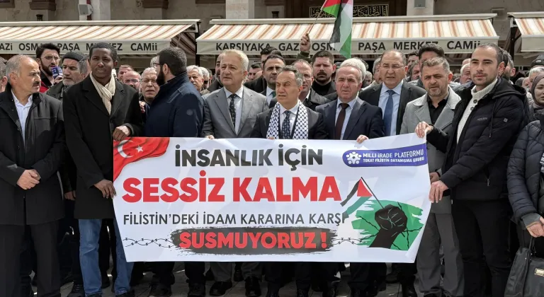 Tokat’ta İsrail'in 'idam yasası'na tepki eylemi
