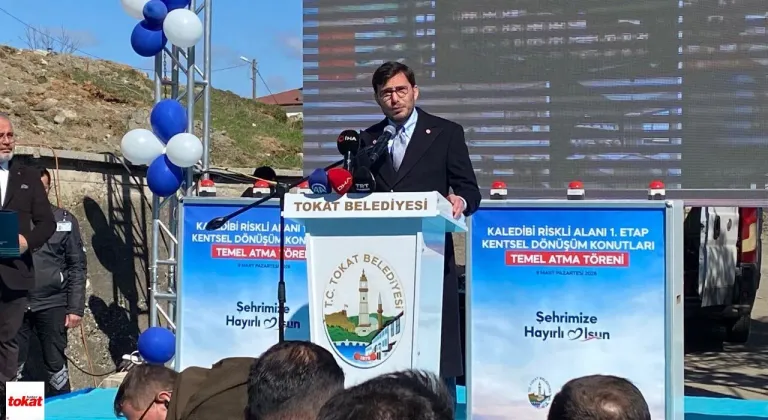 Tokat’ta Kaledibi Kentsel Dönüşümü Başladı: 114 Konutun Temeli Atıldı