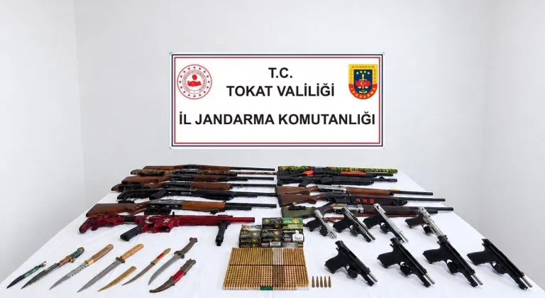 Tokat’ta silah kaçakçılığı operasyonu: 29 şüpheli hakkında adli işlem
