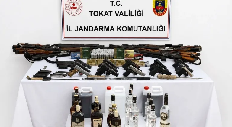 Tokat’ta silah ve kaçakçılık operasyonu: 14 gözaltı