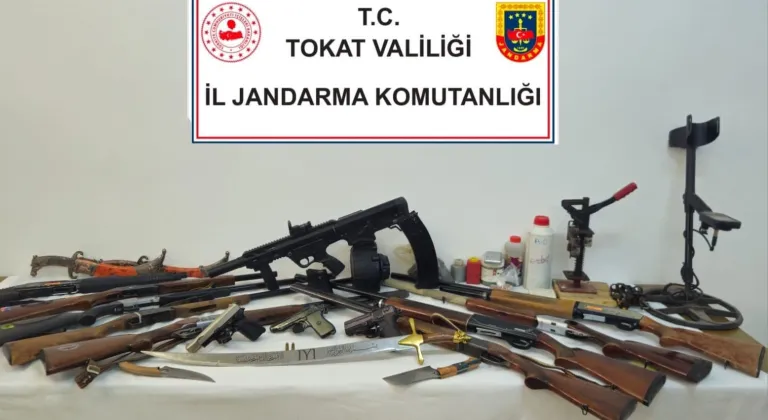 Tokat’ta silah ve kaçakçılık operasyonu: 6 gözaltı