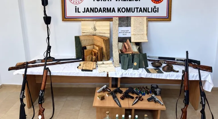 Tokat’ta silah ve tarihi eser operasyonu