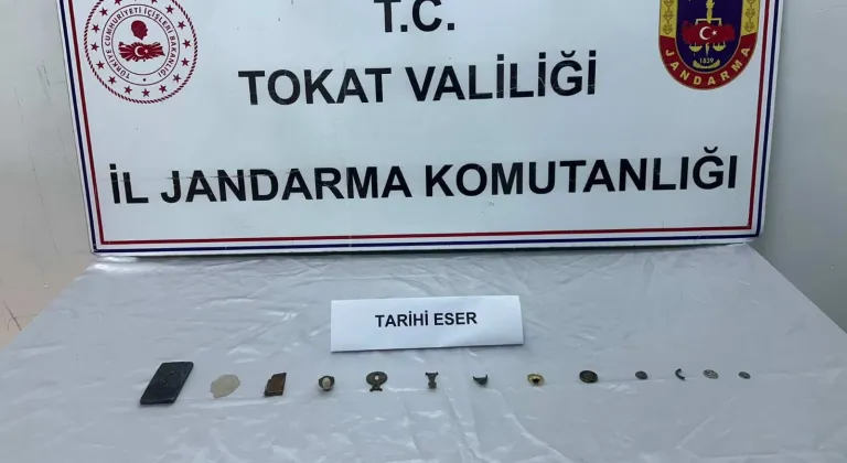 Tokat'ta tarihi eser operasyonu: 13 obje ele geçirildi