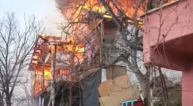 Tokat’ta yanan ev kullanılamaz hale geldi