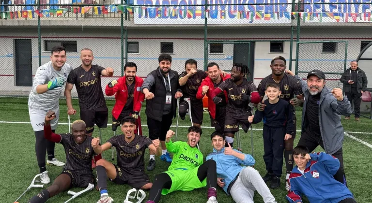 Trabzon Ampute Futbol Takımı 3. sıraya yükseldi