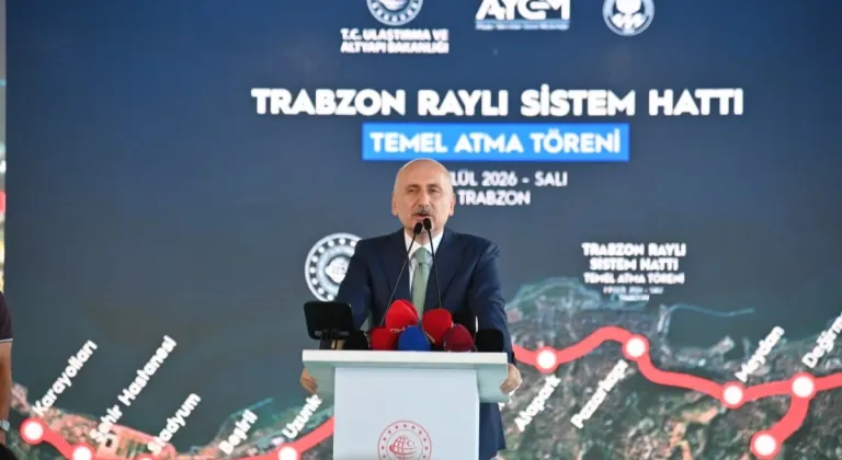 Trabzon Raylı Sistem Projesinde Temel Atıldı